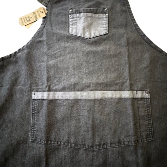 NWT Denim Bib Apron Faded Black/Grey FIRM PRICE - Picture 4 of 10